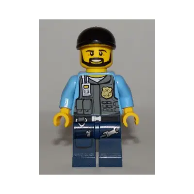 Police - LEGO City Undercover Elite Police Officer 1 - Black Beard