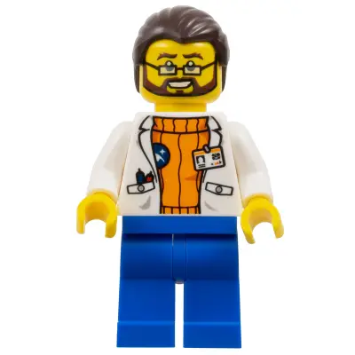 Arctic Scientist - Dark Brown Hair, Beard