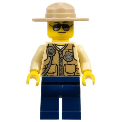 Swamp Police - Officer, Vest, Dark Tan Hat, Sunglasses