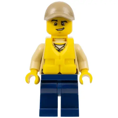 Swamp Police - Officer, Shirt, Dark Tan Cap, Life Jacket