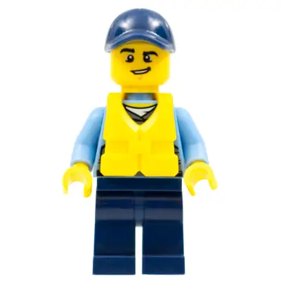 Police - City Officer, Life Jacket, Crooked Smile