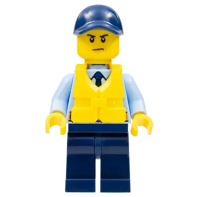 Police - City Officer, Life Jacket, Scowl