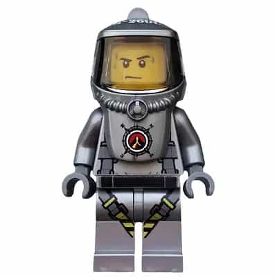 Volcano Explorer - Male Scientist with Heatsuit, Sweat Drops