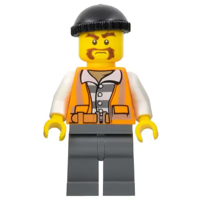 Police - City Bandit Male, Black Knit Cap, Moustache Handlebar