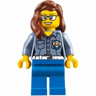 Coast Guard City - Female ATV Driver, Reddish Brown Female Hair over Shoulder