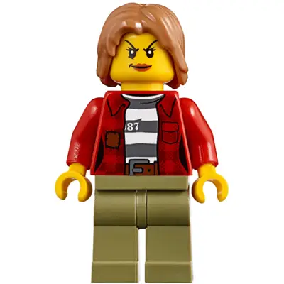 Mountain Police - Crook Female Jacket over 87 Prison Stripes