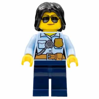 Police Officer, Female, Dark Blue Legs, Sunglasses