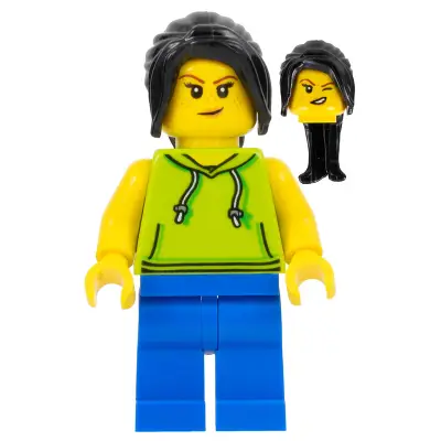 Tourist / Surfer - Female, Lime Hoodie