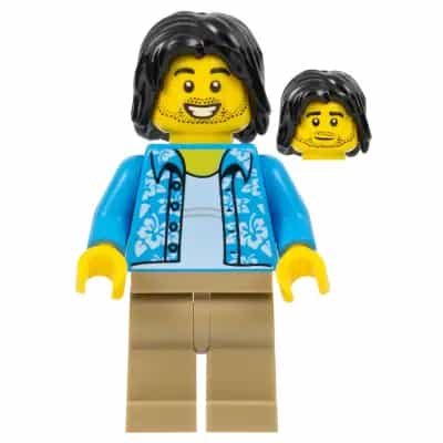 Tourist / Surfer - Dark Azure Hawaiian Shirt