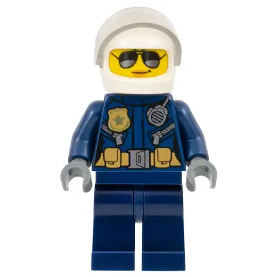 Police - City Motorcyclist Female, Silver Sunglasses, Trans-Clear Visor