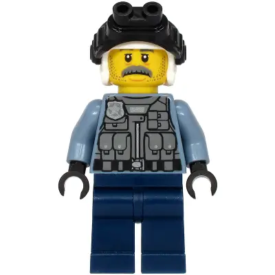 Police - Officer Sam Grizzled, Sand Blue Jacket