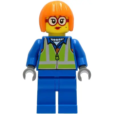 Shirley Keeper - Blue Jacket, Safety Vest
