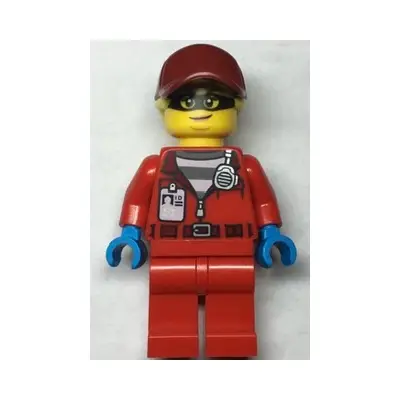 Police - Crook Big Betty, Red Jacket with Prison Shirt and I.D. Tag