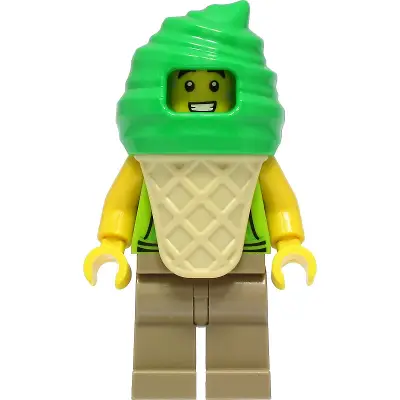 Ice Cream Vendor - Male, Lime Hoodie, Bright Green Ice Cream Suit