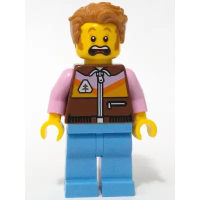 Camper - Male, Reddish Brown Jacket, Medium Blue Legs, Medium Nougat Tousled Hair