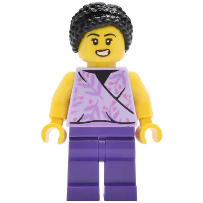 Lava Land Patron - Female, Lavender Sleeveless Top, Dark Purple Legs, Black Hair