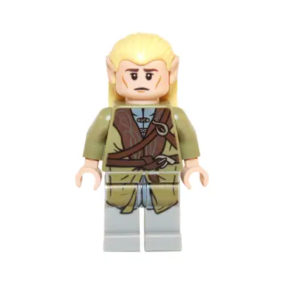 Legolas - Olive Green Robe, Short Cheek Lines