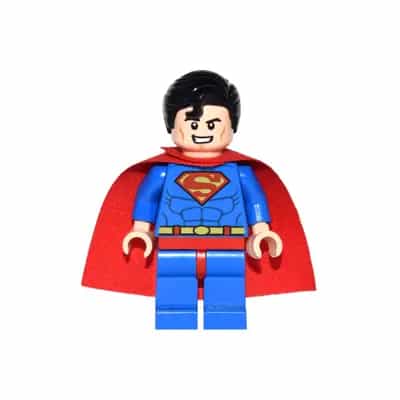 Superman - Blue Suit, Starched Fabric Cape, Open Mouth / Red Eyes