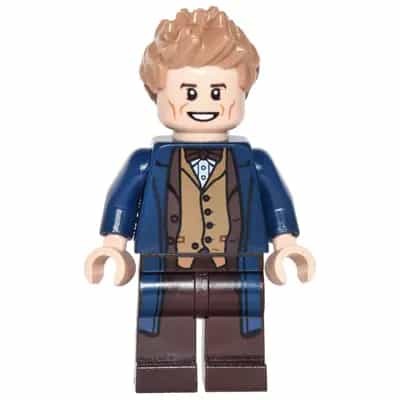 Newt Scamander - Dark Blue Trench Coat, Dark Tan Vest