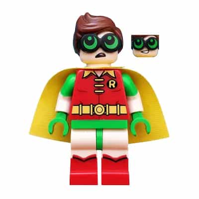 Robin - Green Glasses, Smile / Worried Pattern
