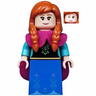 Anna, Disney, Series 2 (Minifigure Only without Stand and Accessories)