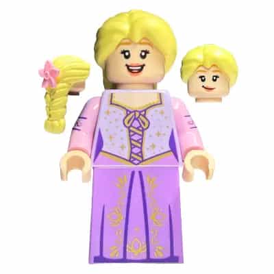 Rapunzel - Minifigure, Bright Pink Flower