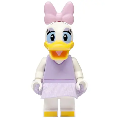 Daisy Duck - Lavender Top and Skirt, Bright Pink Bow