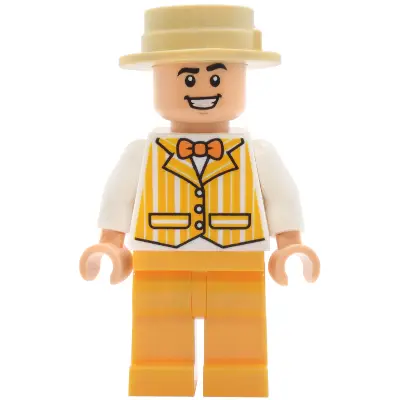 Dapper Dans Quartet Member - Bright Light Orange Suit