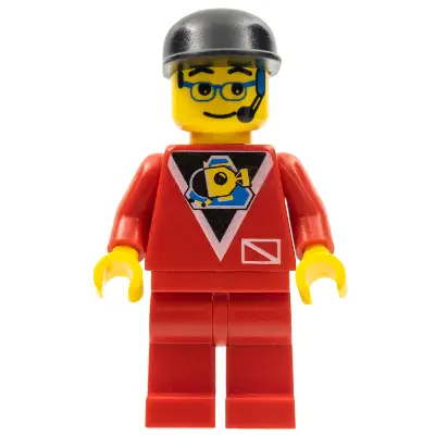 Divers - Control 2, Red Legs, Black Cap, Glasses and Headset