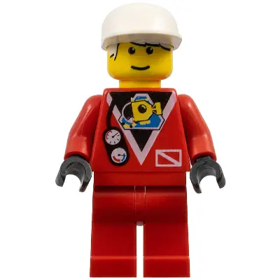 Divers - Red Diver 2, White Cap