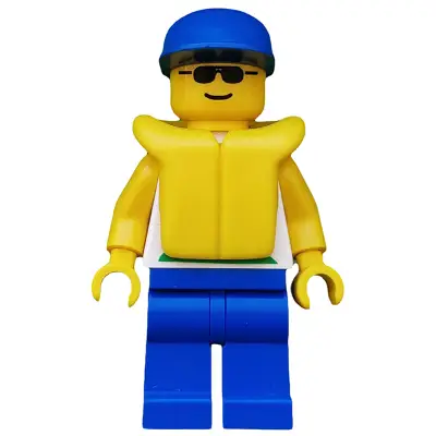Divers - Boatie, Fish and Dolphin Shirt, Blue Cap, Life Jacket