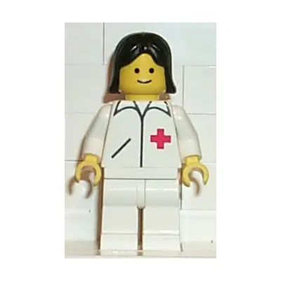 Doctor - Straight Line, White Legs, Black Female Hair