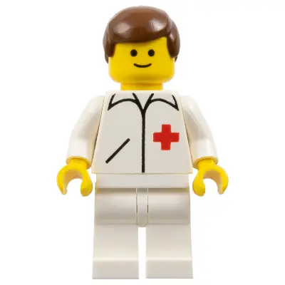 Doctor - Straight Line, White Legs, Brown Male Hair