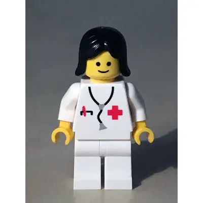 Doctor - Stethoscope, White Legs, Black Female Hair Reissue