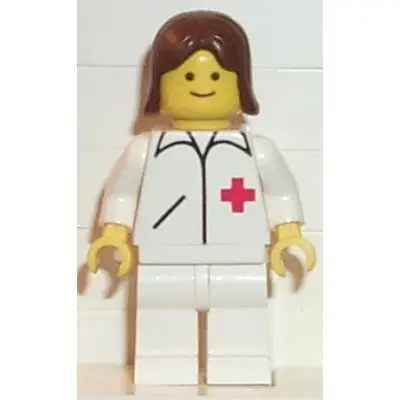 Doctor - Straight Line, White Legs, Brown Female Hair