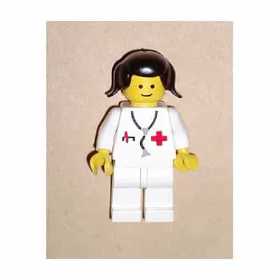 Doctor - Stethoscope, White Legs, Black Pigtails Hair