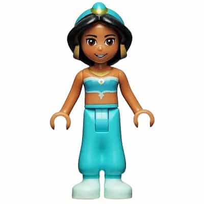 Jasmine - Plain Top and Trousers, Light Aqua Shoes