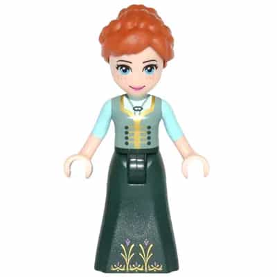 Anna - Sand Green Top, Dark Green Skirt