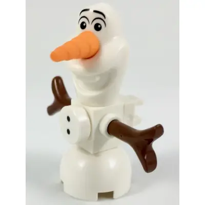 Olaf, Buttons, Clip on Back - Brick Built