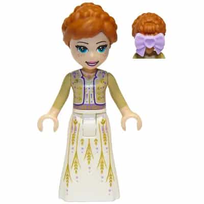 Anna - White Dress, Tan Shrug, Bow