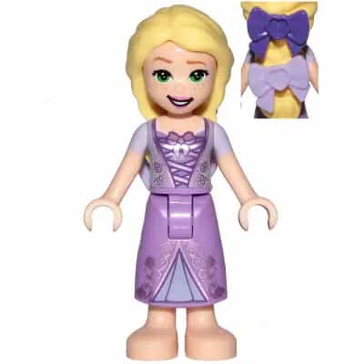 Rapunzel - Mini Doll, Dark Purple and Lavender Bows