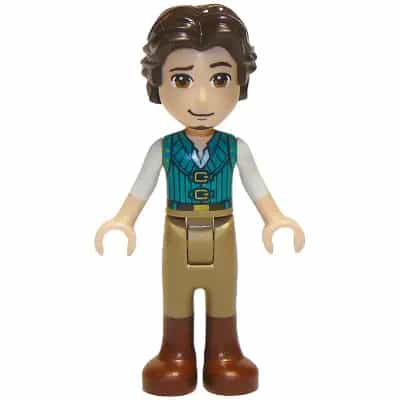 Flynn Rider - Mini Doll, Dark Turquoise Vest, Thick Hinge