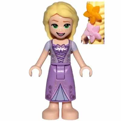 Rapunzel - Mini Doll, Bright Light Orange and Bright Pink Flowers