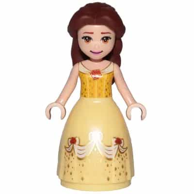 Belle - Dress with Red Roses, no Sleeves, Closed Mouth Smile