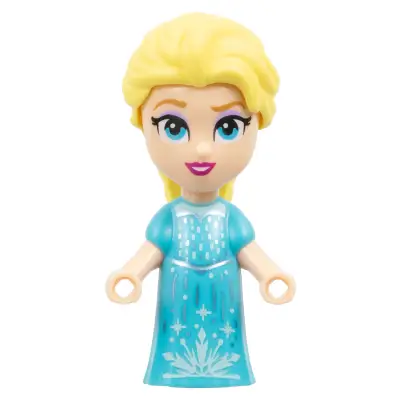 Elsa - Micro Doll, Medium Azure Dress
