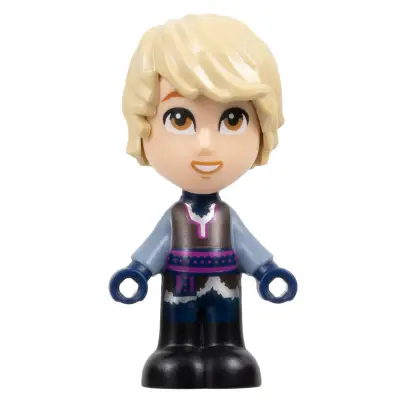 Kristoff - Micro Doll, Dark Brown Shirt, Dark Blue Shorts, Open Mouth