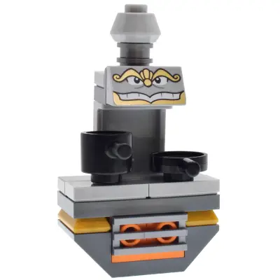 Chef Bouche - Printed Face, Light Bluish Gray Cone Top