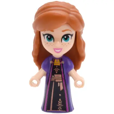 Anna - Micro Doll, Dark Purple Dress