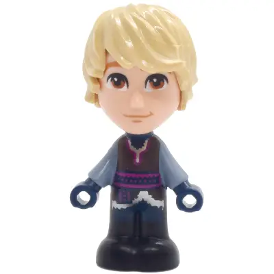 Kristoff - Micro Doll, Dark Brown Shirt, Dark Blue Shorts, Closed Mouth Grin