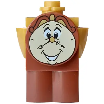 Cogsworth - Printed Face with Teeth, Log Profile Body